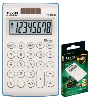 Kalkulator kieszonkowy TR-252 8-pozycyjny TOOR