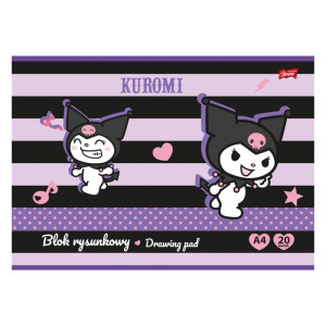 Blok rysunkowy A4/20K 80g/m2 Kuromi St. Majewski
