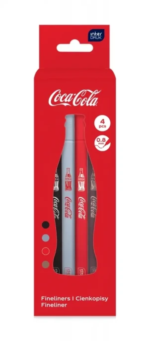 Zestaw cienkopisów 4 kol. Coca-Cola - Interdruk
