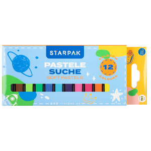 Kredki pastelowe suche 12 kol. - Starpak