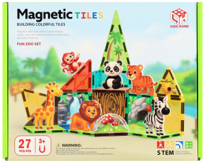 Klocki magnetyczne ZOO 27 el. - Mega Creative