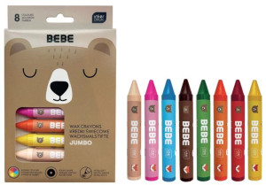 Kredki świecowe jumbo 8 kol. BEBE Friends - Interdruk