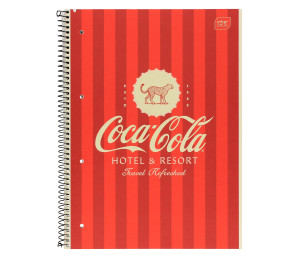 Kołozeszyt A4 M Soft Touch Coca-Cola 80 kartek kratka - Interdruk