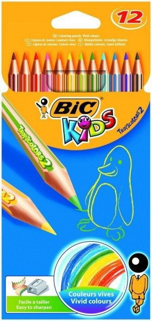 Kredki ołówkowe 12 kol. BIC Tropicolor