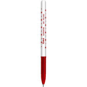 Długopis automatyczny Superfine 0,5 mm czerwony Toma