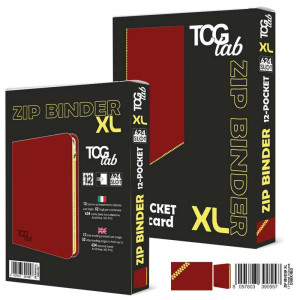 Album na karty TCGLab 12-pocket binder XL na zamek czerwony (624 karty)