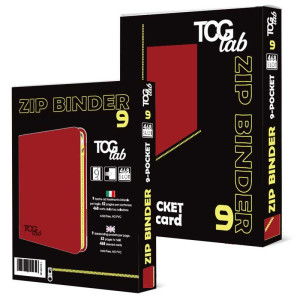 Album na karty TCGLab 9-pocket binder na zamek czerwony (468 kart)