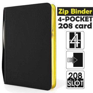 Album na karty TcgLab 4-pocket binder na zamek czarny (208 kart)