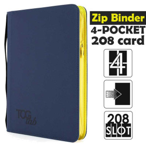 Album na karty TCGLab 4-pocket binder na zamek granatowy (208 kart)