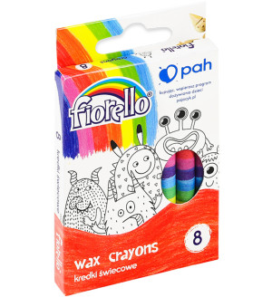 Kredki świecowe 8 kolorów - Fiorello