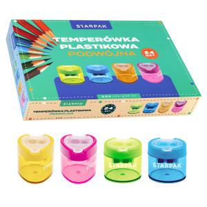 Temperówka 2 ostrza owalna/ trójkątna Starpak