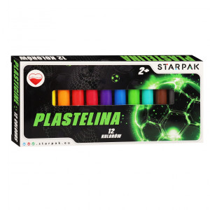 Plastelina 12 kol. Football 3 - Starpak