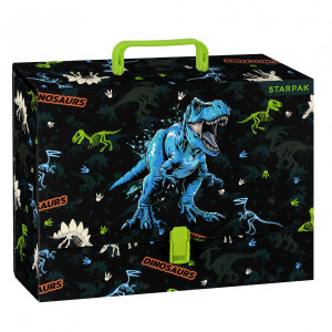 Teczka z rączką A4/90 mm Dino Glow - Starpak