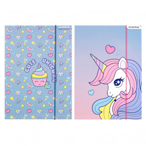 Teczka z gumką pap. A4 Unicorn - Starpak