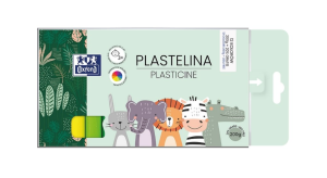 Plastelina 12 kolorów 200 g Oxford Kids