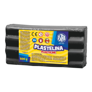 Plastelina czarna 0,5 kg - Astra