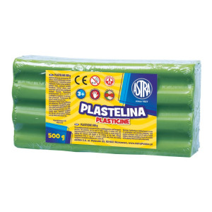 Plastelina j. zielona 0,5 kg - Astra