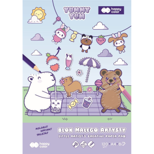 Blok małego artysty A4 120g/ m2 Yummy Yum - Happy Color