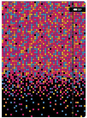 Teczka kartonowa z gumką A4 PIXI Disco - Happy Color