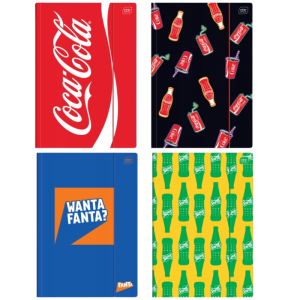 Teczka A4 z gumką Coca-Cola mix wzorów - Interdruk