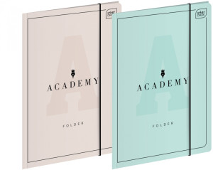 Teczka z gumką A4+ Academy Pastel - Interdruk