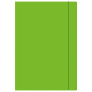 Teczka z gumką A4 zielona fluo - Interdruk