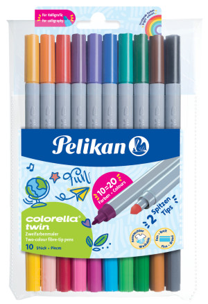 Pisaki Colorella twin 10 szt. 20 kol. - Pelikan