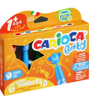 Pisaki misiaki spieralne 6 kol. Carioca Baby