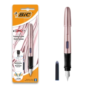 Pióro wieczne BIC X-PEN różowe chrome