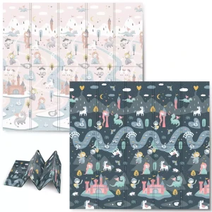 Mata Edukacyjna 200x180cm Piankowa Składana 2w1 | Królestwo