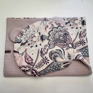 Komplet Pościeli Bawełnianej 50x75 | Mozaika Wafel Róż | OUTLET