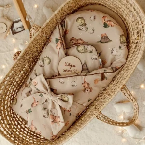 Rożek Becik Niemowlęcy Bambusowy | Dinozaury