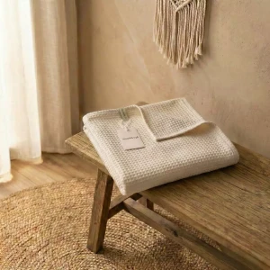 Kocyk Wafelkowy 75x100 | Naturalny