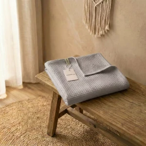 Kocyk Wafelkowy 75x100 | Jasno Szary