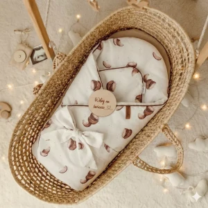 Rożek Becik Niemowlęcy Bambusowy | Kokosy