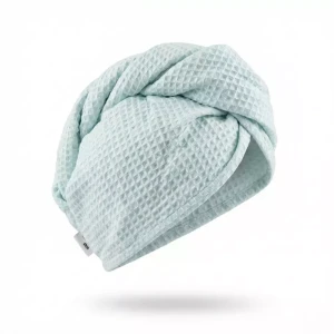 Wafelkowy Turban Do Suszenia Włosów | Miętowy