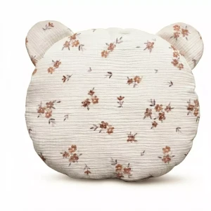 Płaska Poduszka Muślinowa Miś | Little Brown Flowers