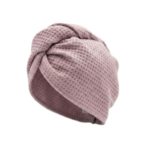 Wafelkowy Turban Do Suszenia Włosów | Różowy