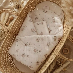 Rożek Becik Niemowlęcy Muślinowy | Króliczki