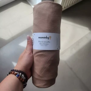 Prześcieradło Bawełniane Jersey 180x90cm Na gumce | Ciemny Beż | OUTLET