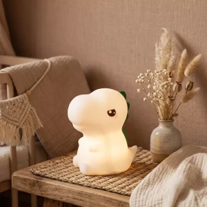 Lampka nocna do pokoju dziecka – Bezpieczna lampka LED dla niemowląt | Dinozaur