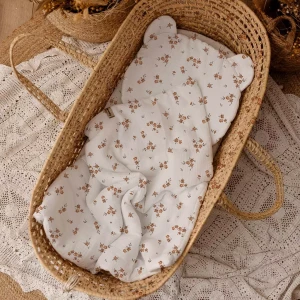 Komplet Pościeli Przedszkolaka 100x130cm Muślin | Little Brown Flowers