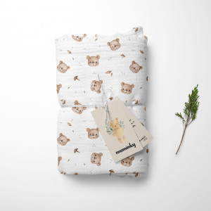 Otulacz Muślinowy | Kocyk 120x120 cm - Misie