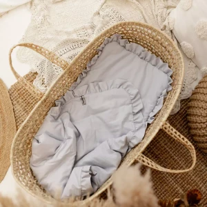 Komplet Pościeli Dziecięcej Z Falbanką 75x100cm Bawełna | Szary