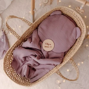 Komplet Pościeli Przedszkolaka 100x130cm Muślin A'la Len | Lawendowy