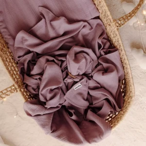 Otulacz Muślinowy | Kocyk 120x120 cm - Lawendowy A'la Len