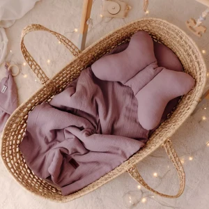 Komplet Pościeli 3w1 Muślin A'la Len | Lawendowy