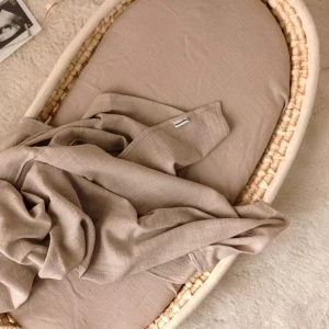 Otulacz Muślinowy | Kocyk 120x120 cm - Beżowy A'la Len