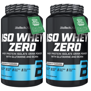 BioTech USA Iso Whey Zero - 2x 908gSuplementy białkowe