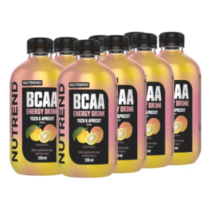 NUTREND BCAA Energy Drink - 8x 330ml - Yuzu & Apricot - Odżywki około treningowe